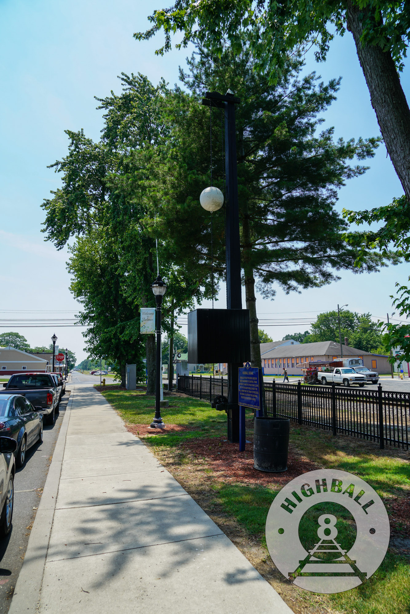 Highball signal in Delmar, Delaware, July 2018.