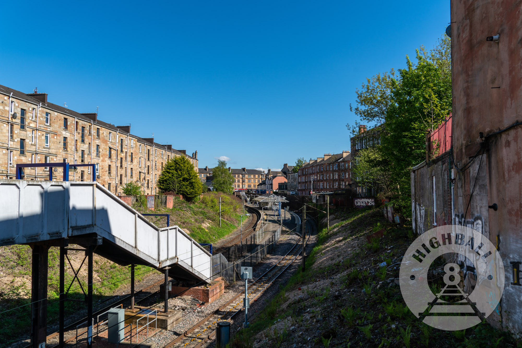 Queens Park Station, Queen's Park, Glasgow, Scotland, UK, 2018.