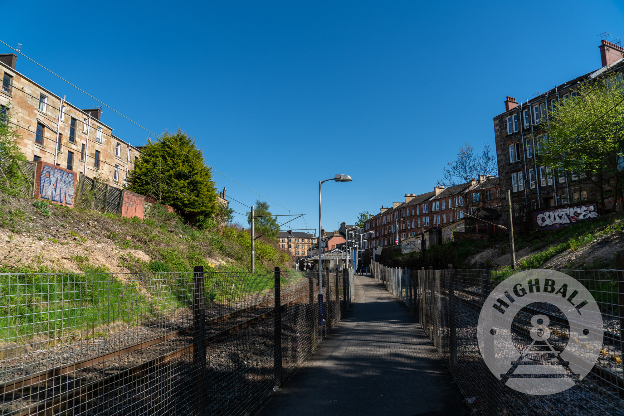 Queens Park Station, Queen's Park, Glasgow, Scotland, UK, 2018.