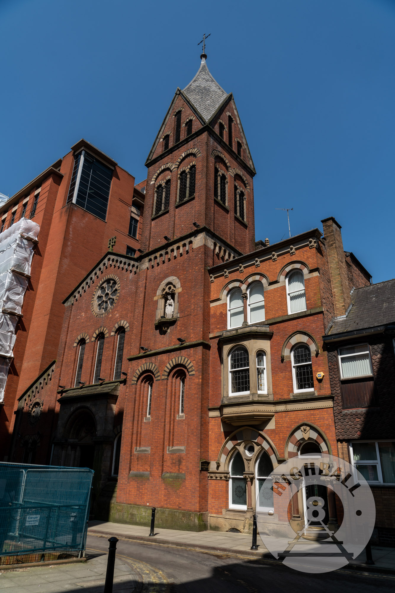 St. Mary's Church, known as the Hidden Gem, Mulberry Street, Manchester, England, UK, 2018.