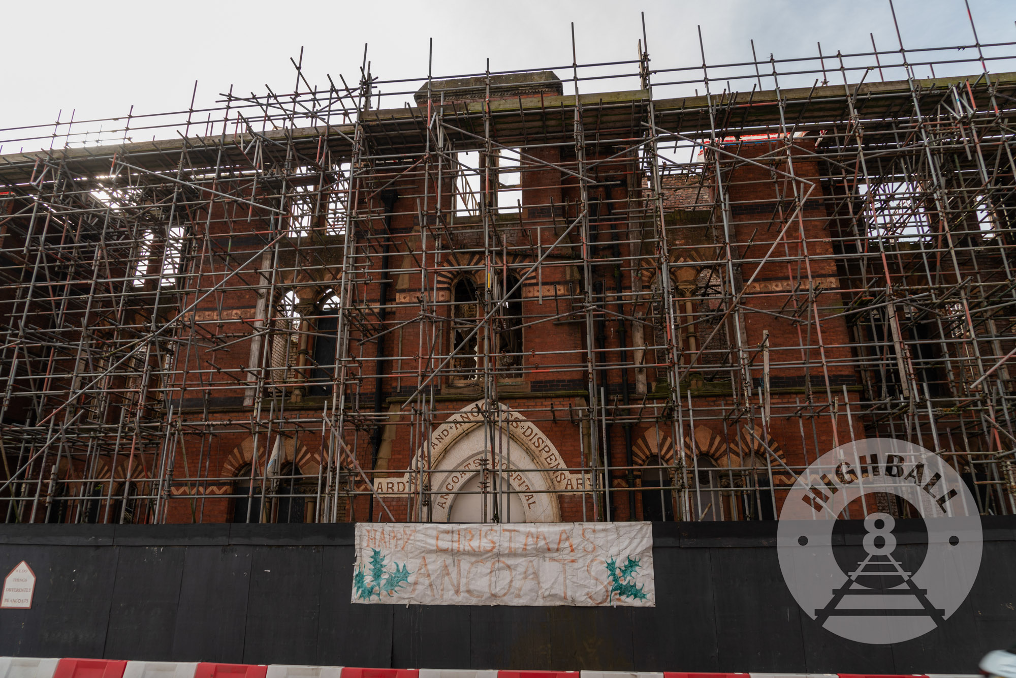 The Ancoats Dispensary, in the process of being demolished, Ancoats, Manchester, UK, 2018.