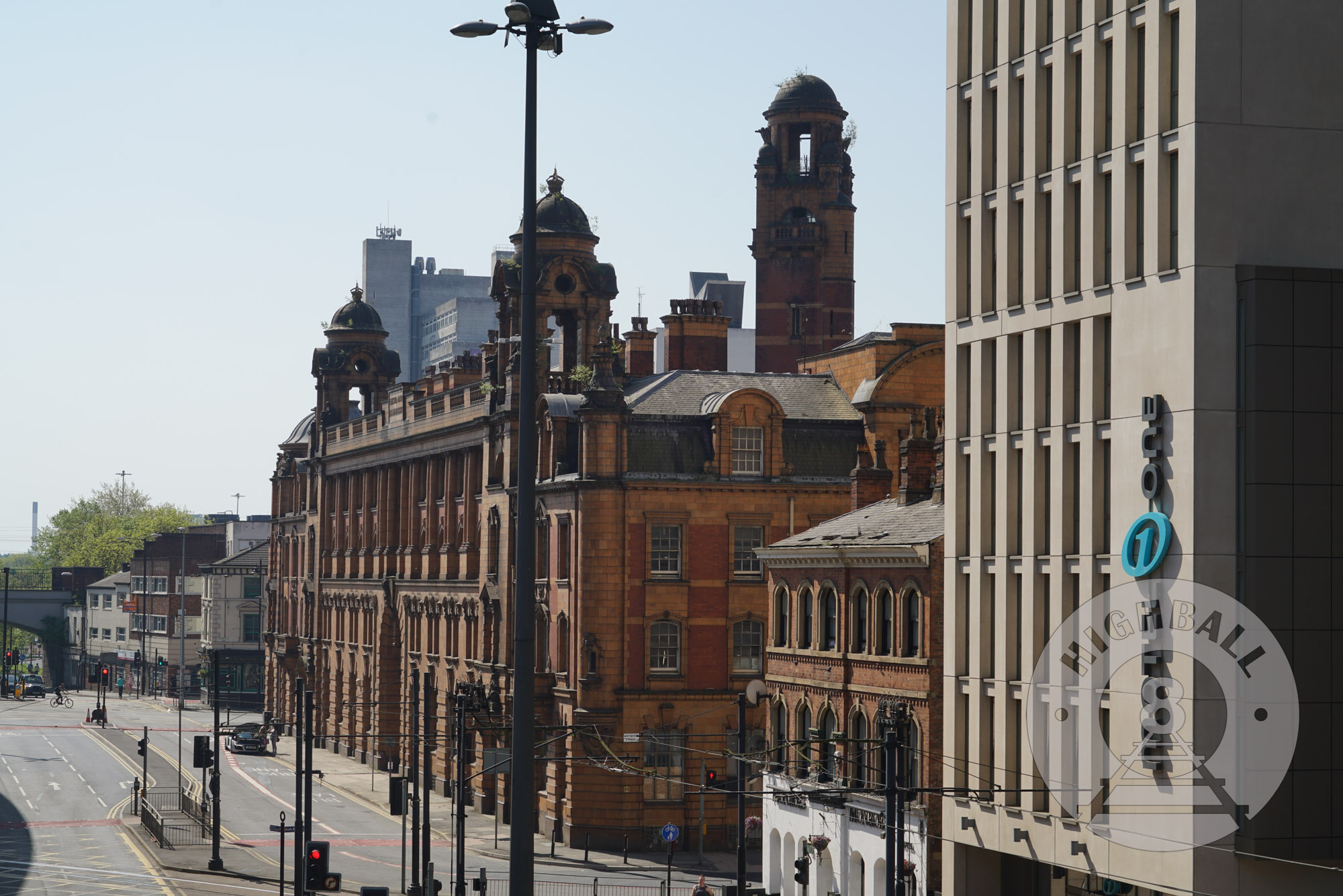 The old London Road Fire Station, across the street from Manchester Piccadilly Station, Manchester, England, UK, 2018.