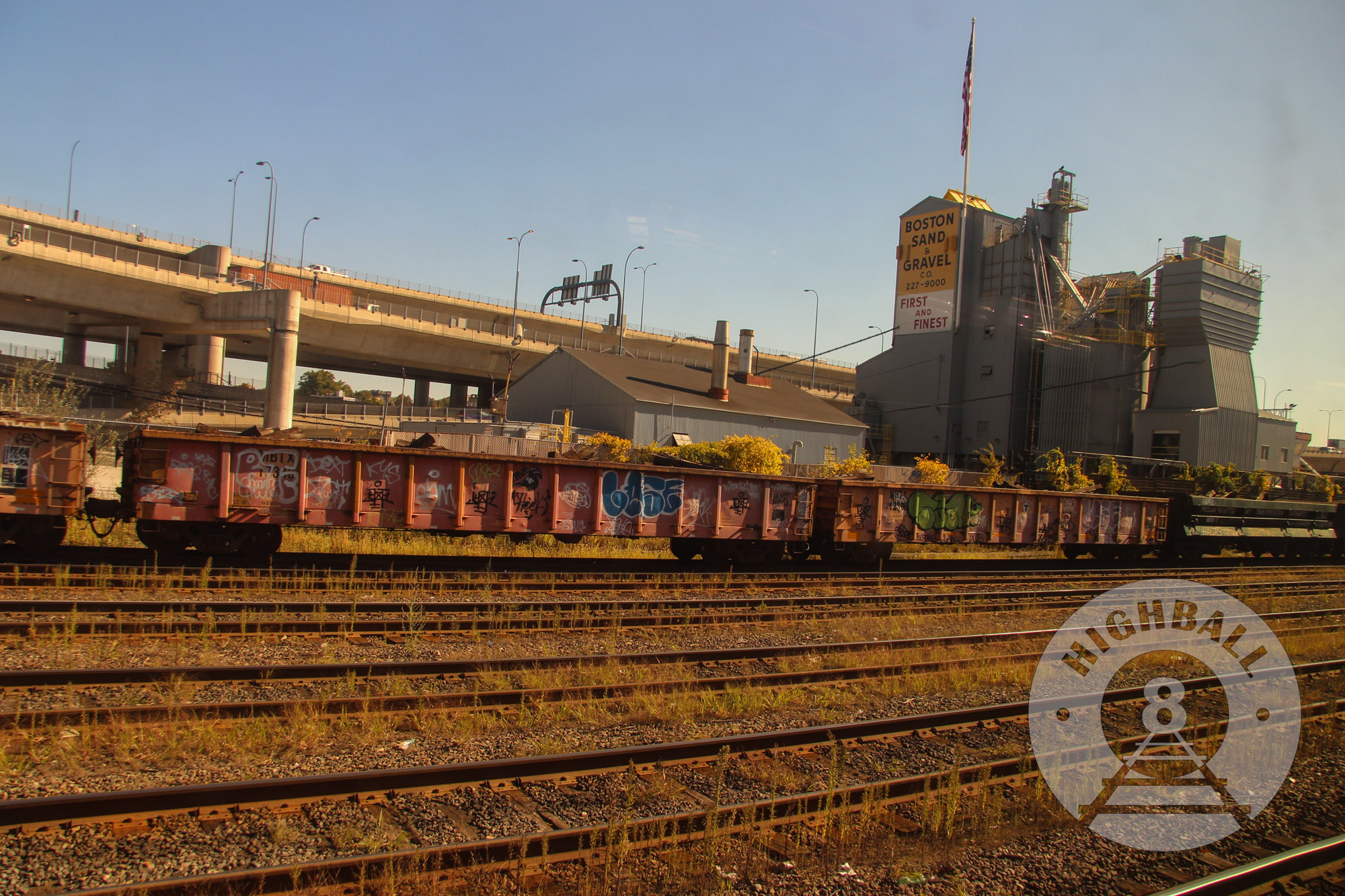 Rail yard outside of Boston North Station, Cambridge, Massachusetts, USA, 2014.