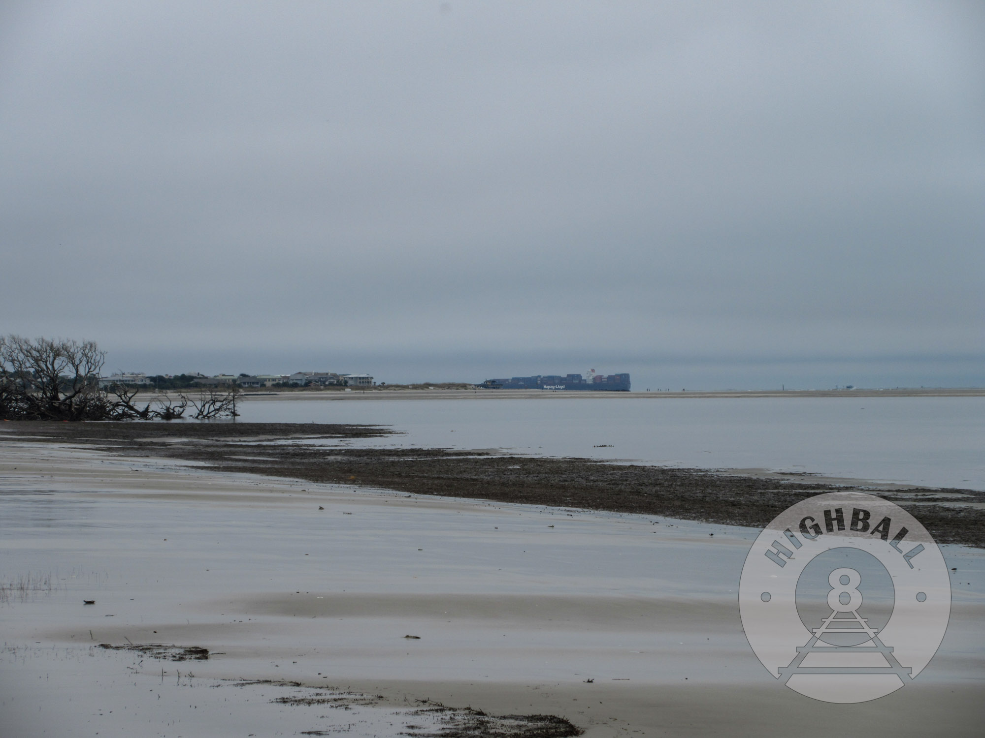 Beaches along the Tybee Creek, Tybee Island, Georgia, USA, 2015.