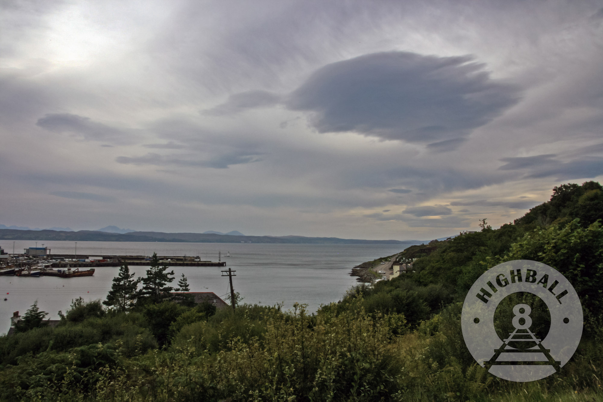 View of the town and harbor, Mallaig, Scotland, UK, 2010.