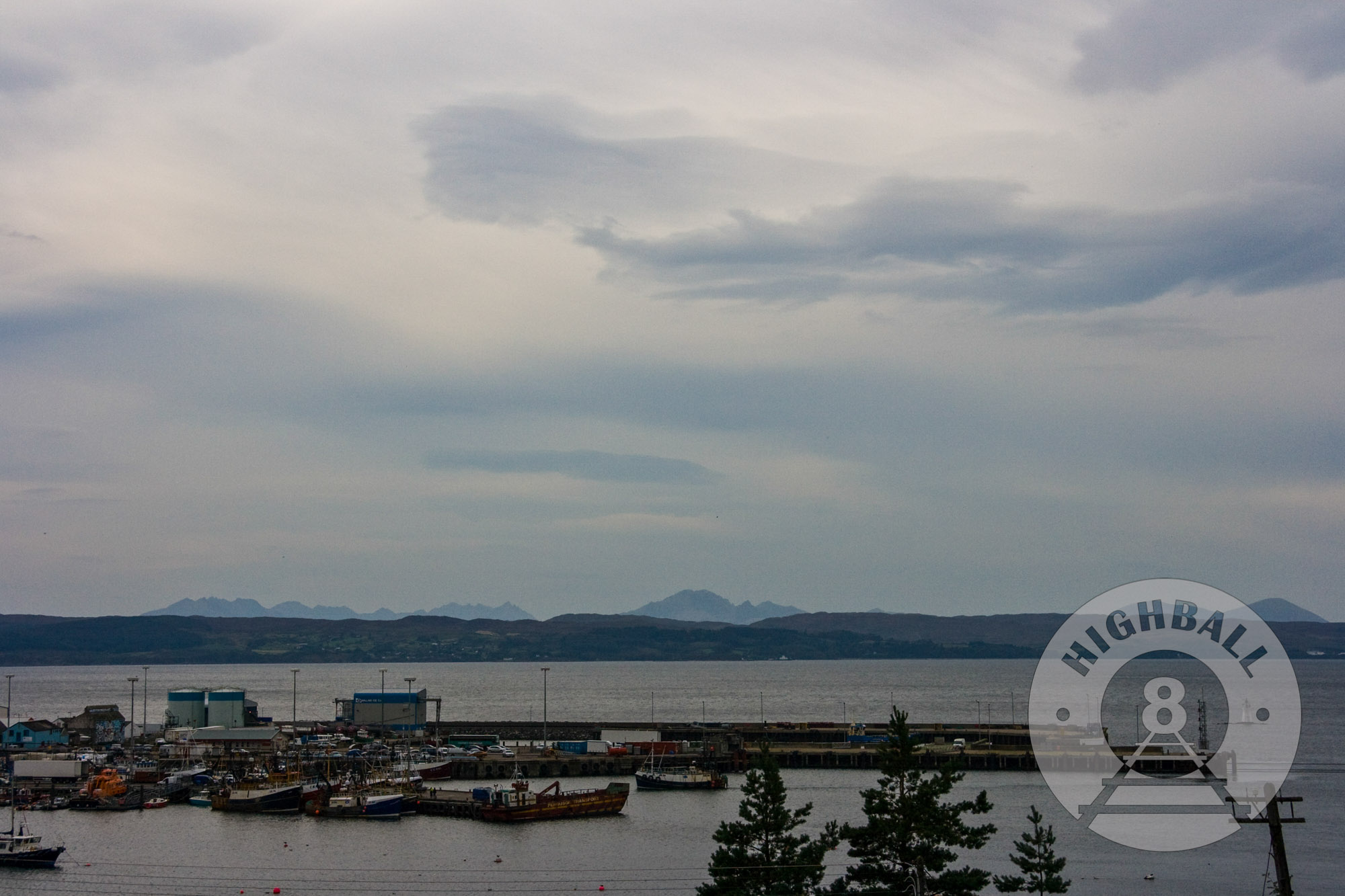 View of the town and harbor, Mallaig, Scotland, UK, 2010.