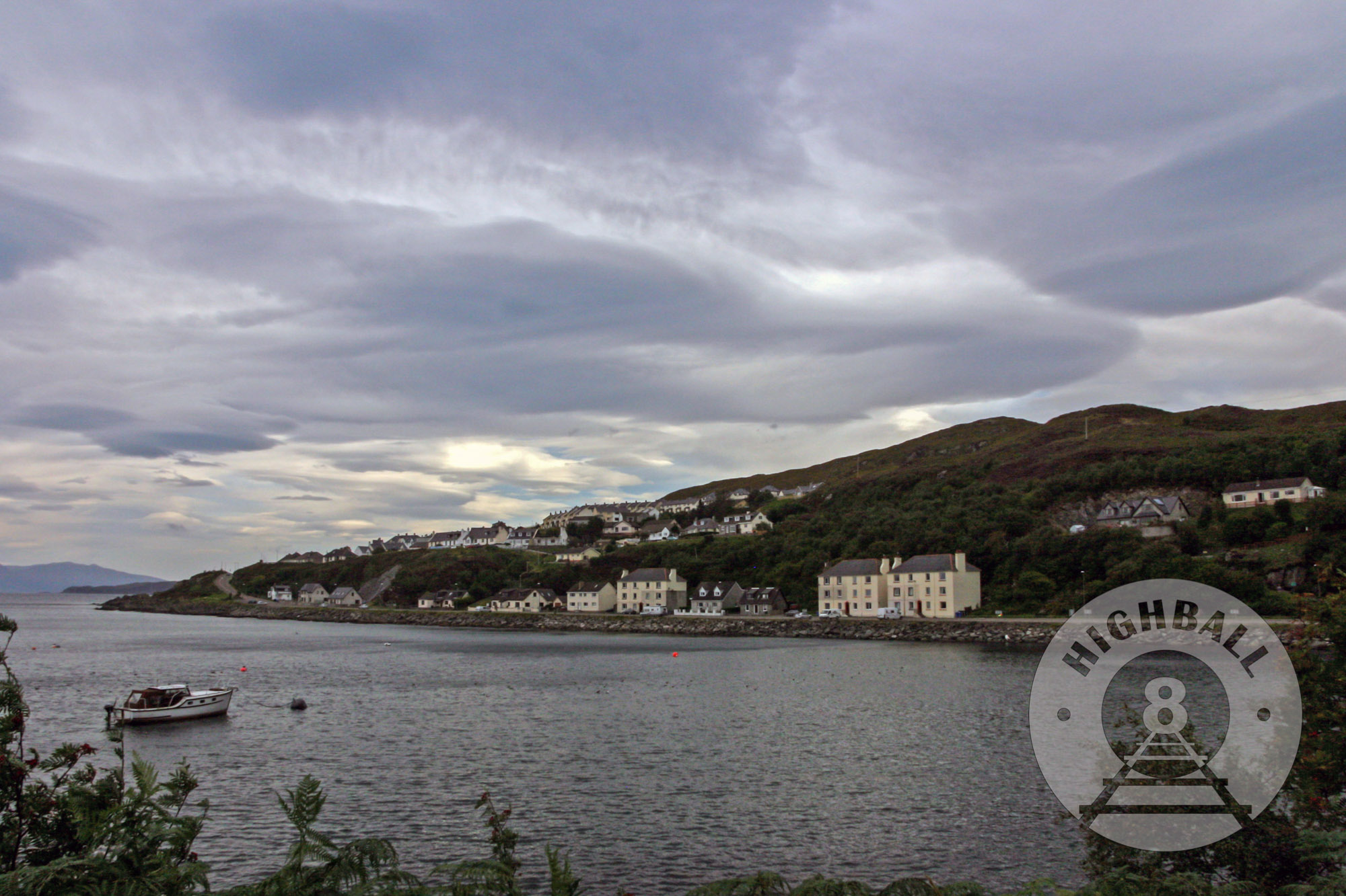 View of the town and harbor, Mallaig, Scotland, UK, 2010.