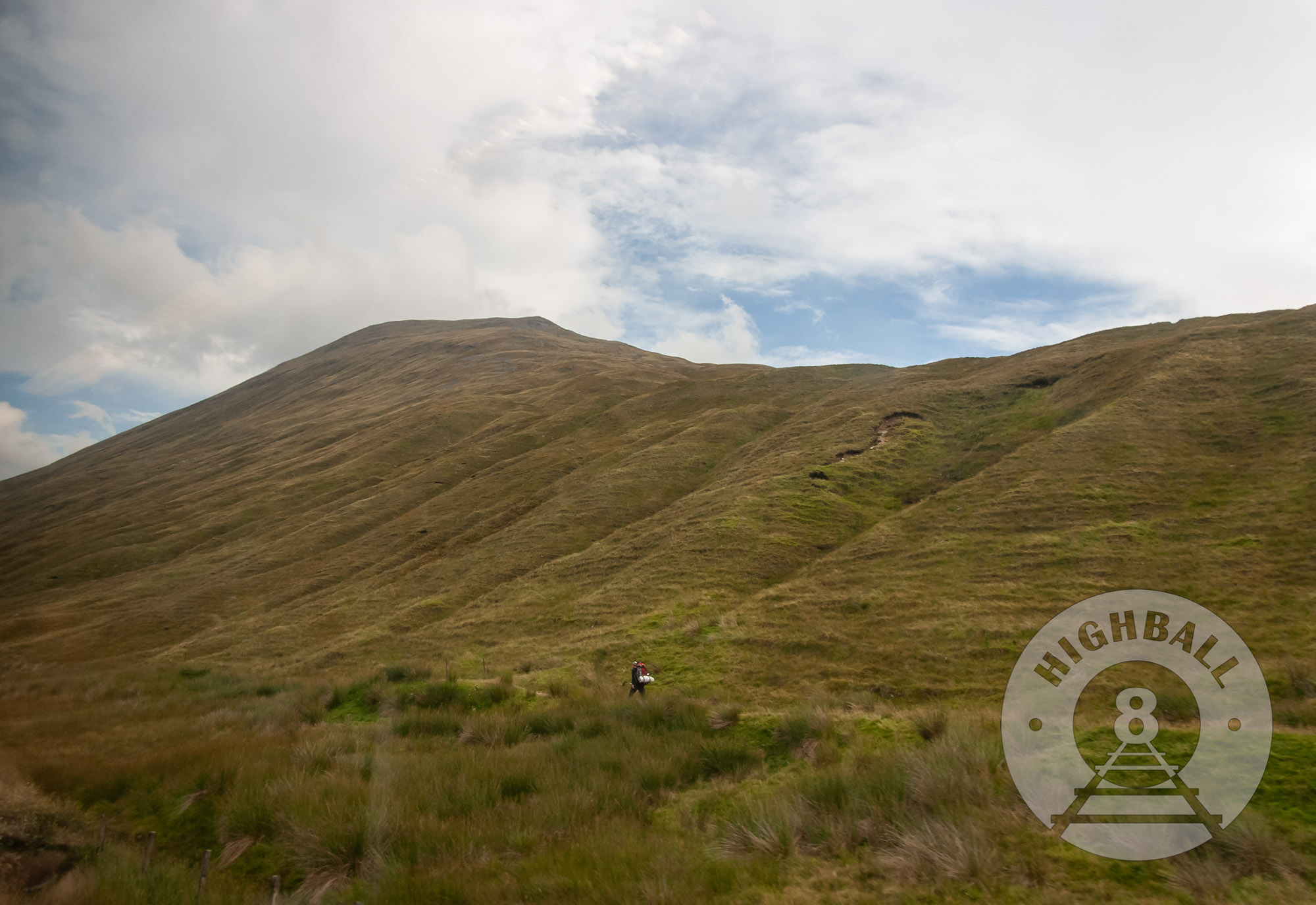 View from a Mallaig-bound West Highland Line train on Rannoch Moor, Scotland, UK, 2010.