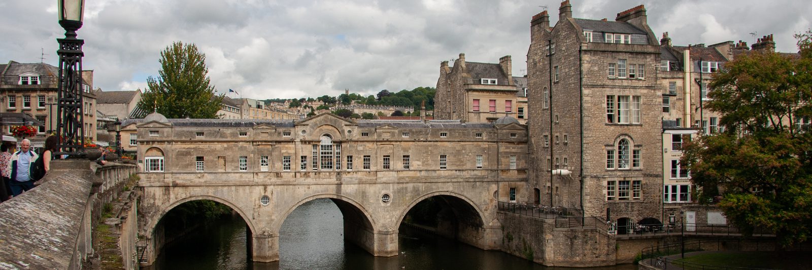 The famous Pulteney Bridge over the river Avon, Bath, England, UK, 2011.