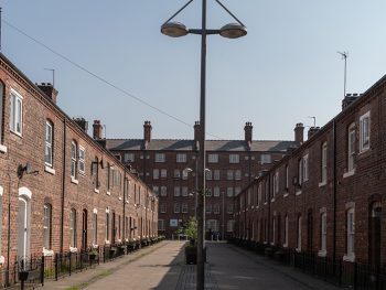 Anita Street, formerly known as Sanitary Street, Ancoats, Manchester, England, UK, 2018.