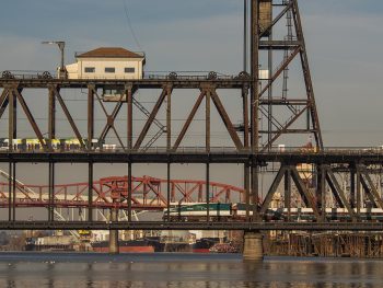 The Steel Bridge, Portland, Oregon, USA, 2013.