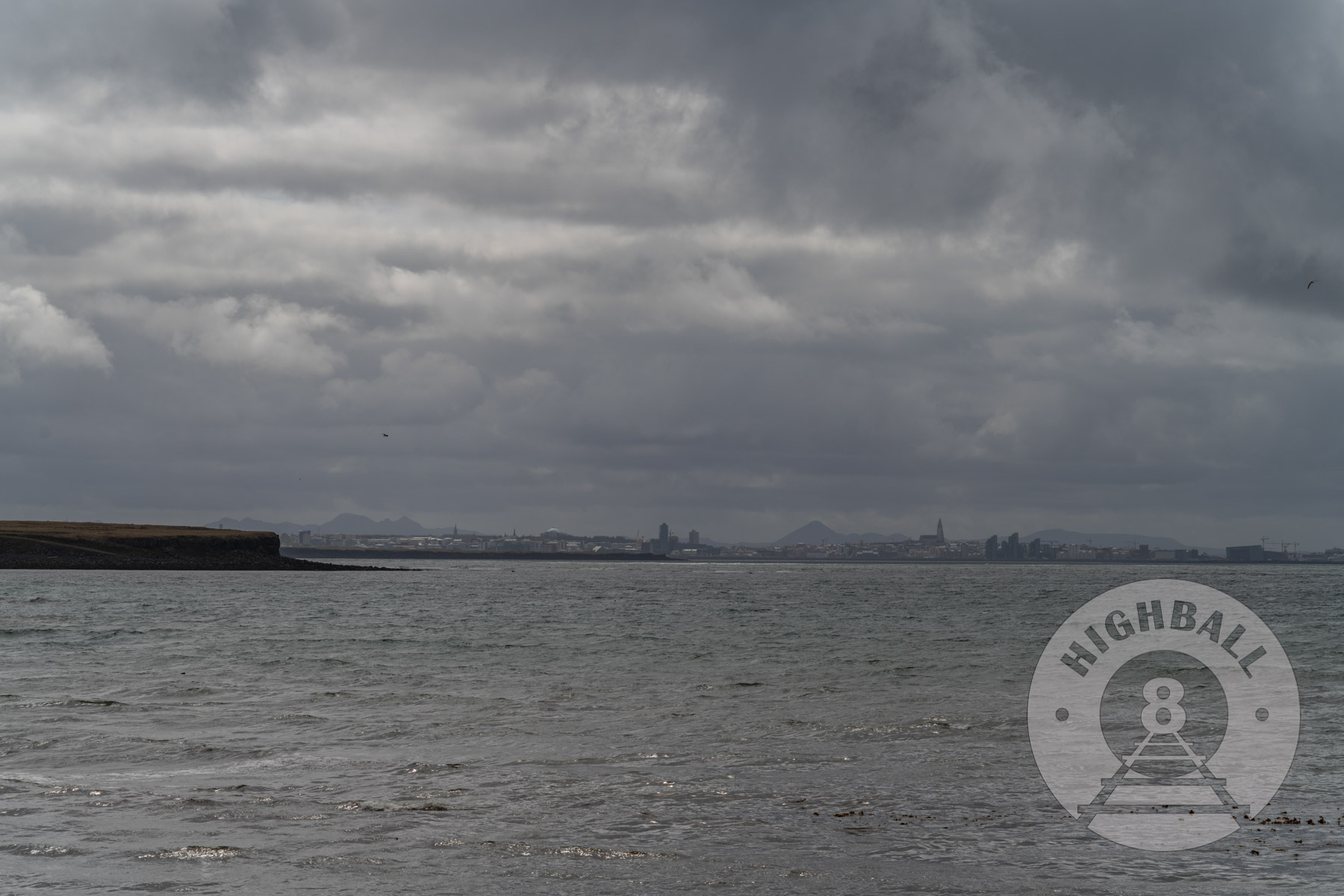 Looking towards Reykjavik, Iceland, 2018.