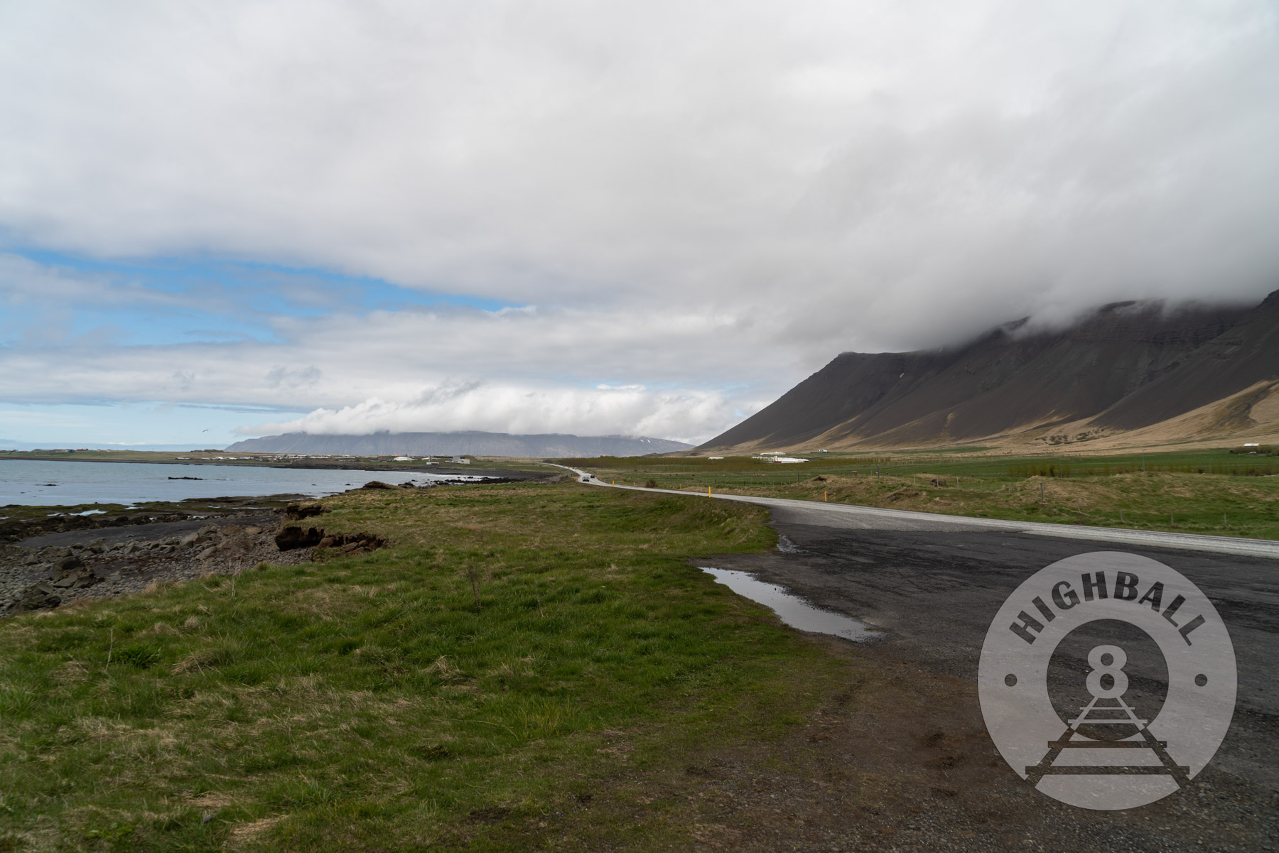 Looking north along Route 1 outside of Reykjavik, Iceland, 2018.