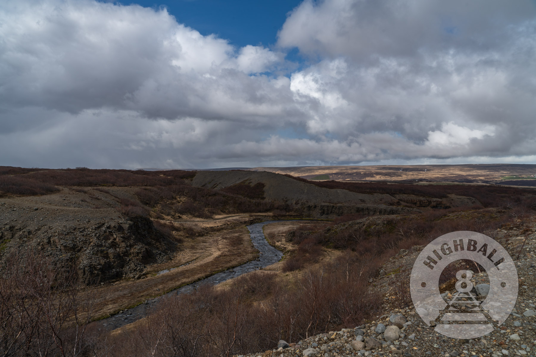 Landscape near Hraunfossar Falls, Husafell, Iceland, 2018.