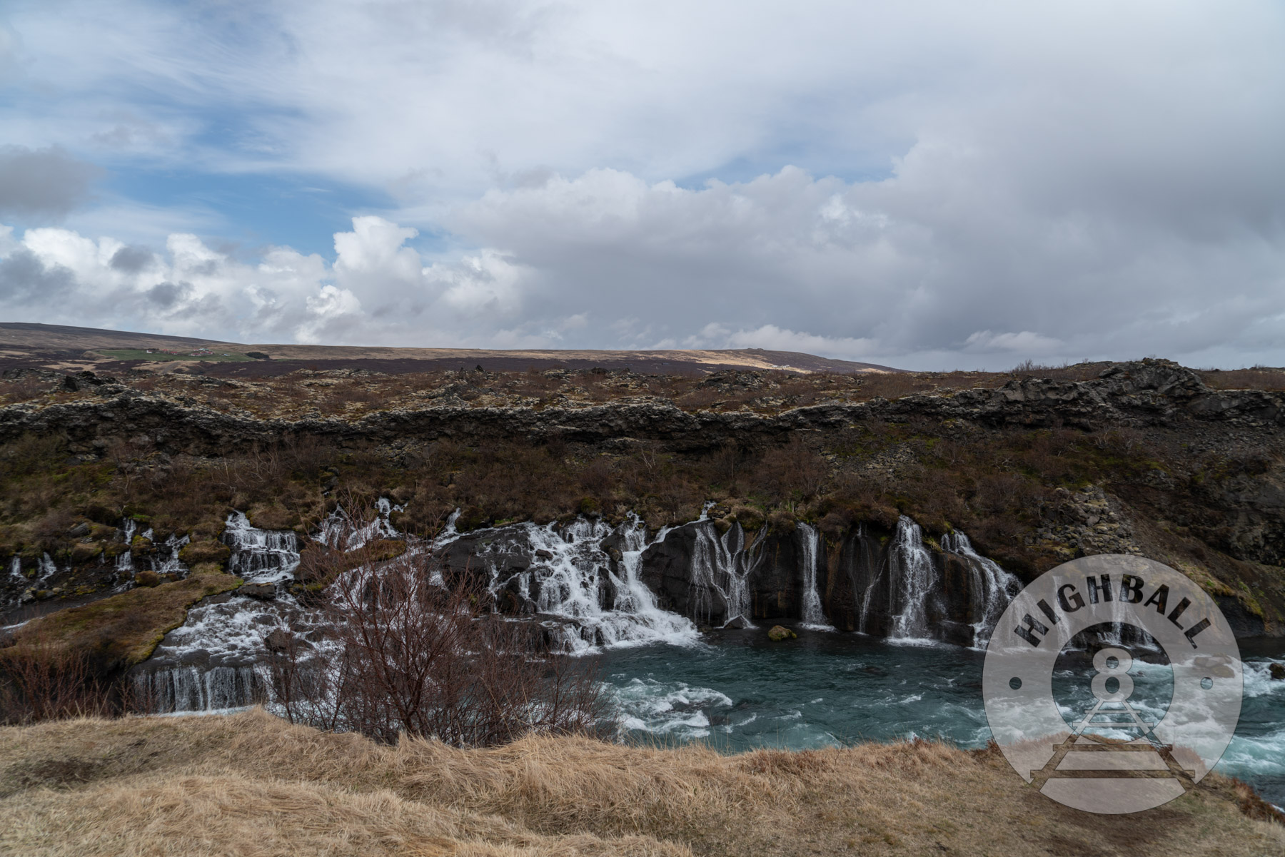 Hraunfossar Falls, Husafell, Iceland, 2018.